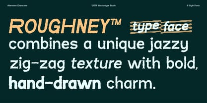 Roughney Font Poster 2