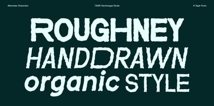 Roughney Font Poster 1