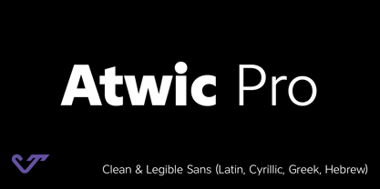 Atwic Pro Font Poster 1