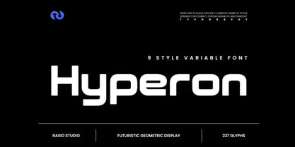 Hyperon Font Poster 1