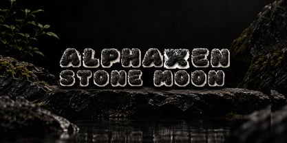 Alphaxen Stone Moon Font Poster 1