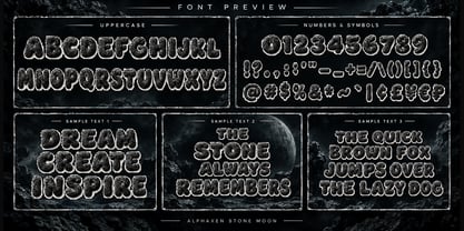 Alphaxen Stone Moon Font Poster 3