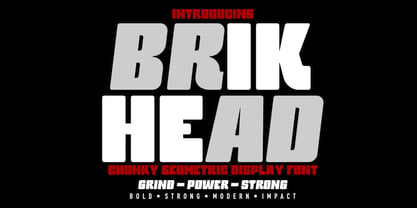 Brikhead Font Poster 1