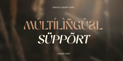 Syora Font Poster 14