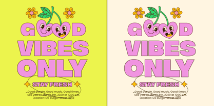 Charm Florals Font Poster 6