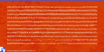 Ultraproxi Font Poster 5