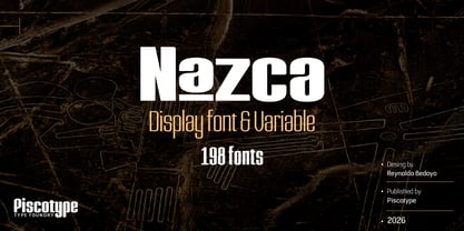 Nazca Font Poster 1