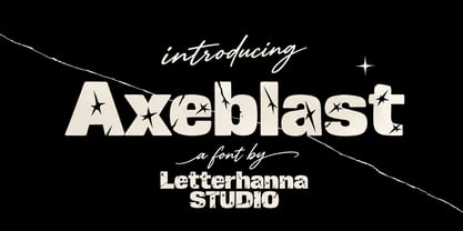 Axeblast Font Poster 1