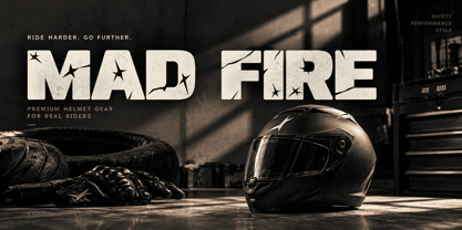 Axeblast Font Poster 7