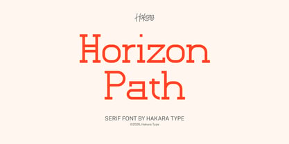 Horizon Path Font Poster 1