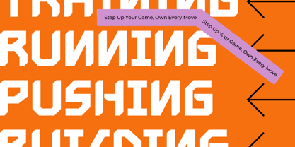Digital Block Font Poster 6