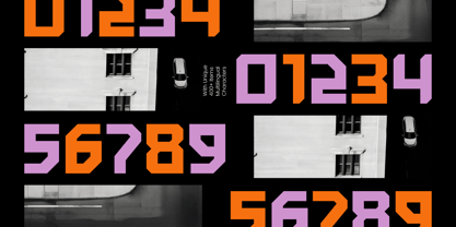Digital Block Font Poster 7