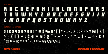 Impact Strike Font Poster 5