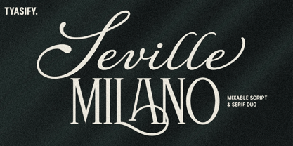Seville Milano Font Poster 1