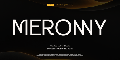 Meronny Font Poster 1