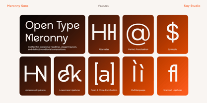 Meronny Font Poster 4