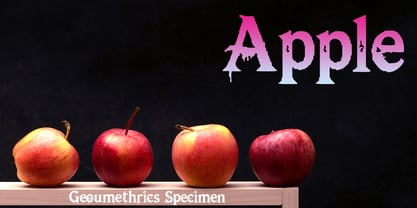 Geoumethrics Specimen Font Poster 4