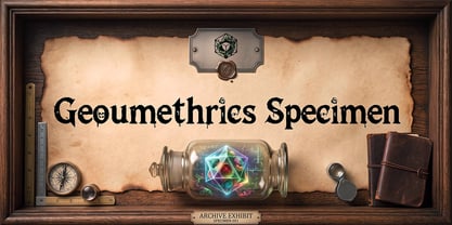 Geoumethrics Specimen Font Poster 1