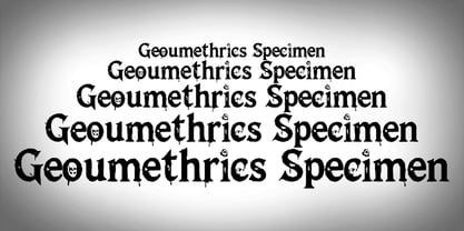 Geoumethrics Specimen Font Poster 5