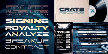 Hyperspace Cargo Font Poster 6