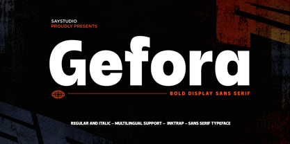 Gefora Font Poster 1