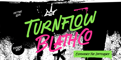 Turnflow Blathco Font Poster 1