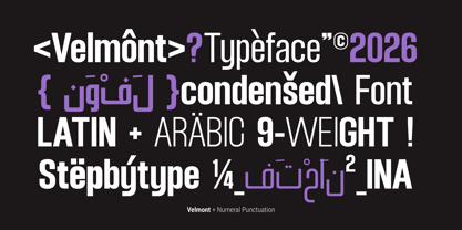 Velmont Font Poster 12