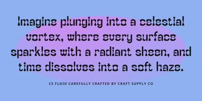 CS Floid Font Poster 3