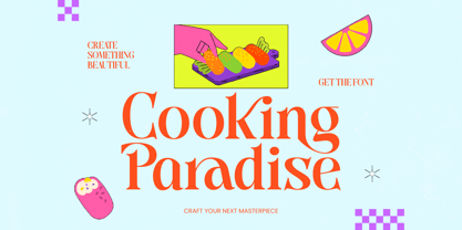 Cooking Paradise Font Poster 1
