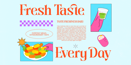 Cooking Paradise Font Poster 4
