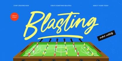 Blasting Font Poster 1