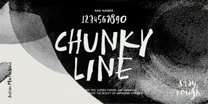 Crude Line Font Poster 2