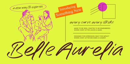 Belle Aurelia Font Poster 1
