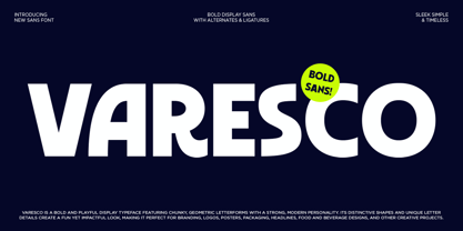 Varesco Font Poster 1