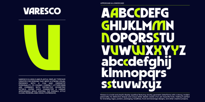 Varesco Font Poster 9