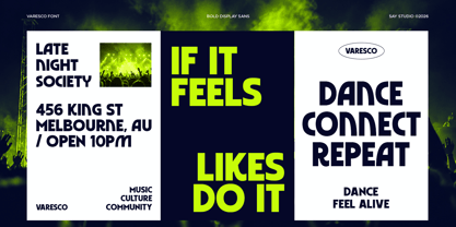 Varesco Font Poster 3