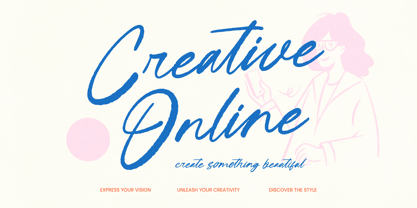 Creative Online Font Poster 1