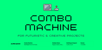 Combo Machine Font Poster 1