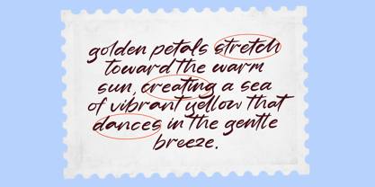 Golden Petals Font Poster 3