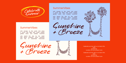 Golden Petals Font Poster 2