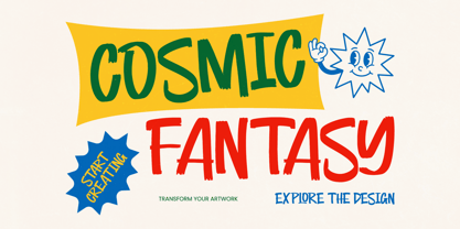 Cosmic Fantasy Font Poster 1
