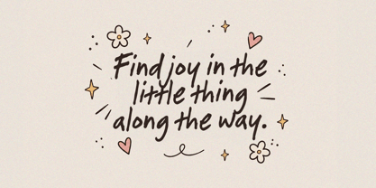 Romantic Sunny Days Font Poster 4