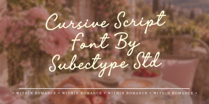 Within Romance Font Poster 15