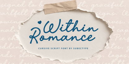 Within Romance Font Poster 1