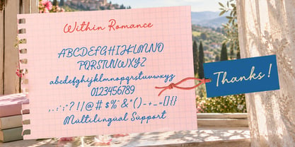 Within Romance Font Poster 14