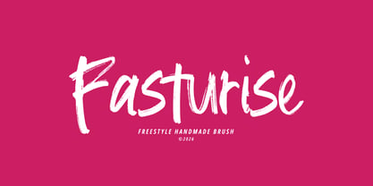 Fasturise Brush Font Poster 1