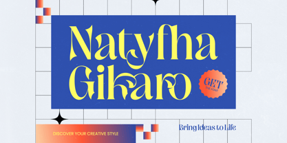 Natyfha Gikaro Font Poster 1