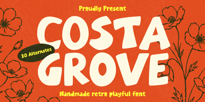 Costa Grove Font Poster 1