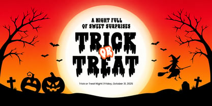 Halloween Witches Font Poster 3