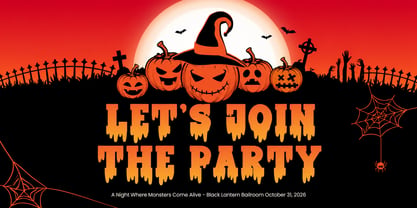 Halloween Witches Font Poster 2